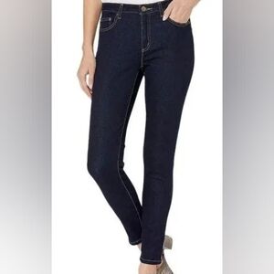 Michael Kors Navy Denim Shorts with Gold Stitching